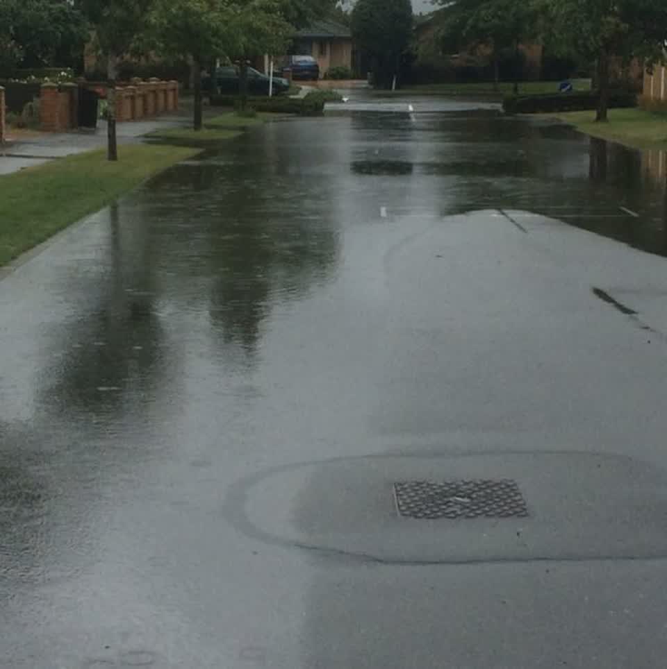 The photograph attached to this wastewater/stormwater report