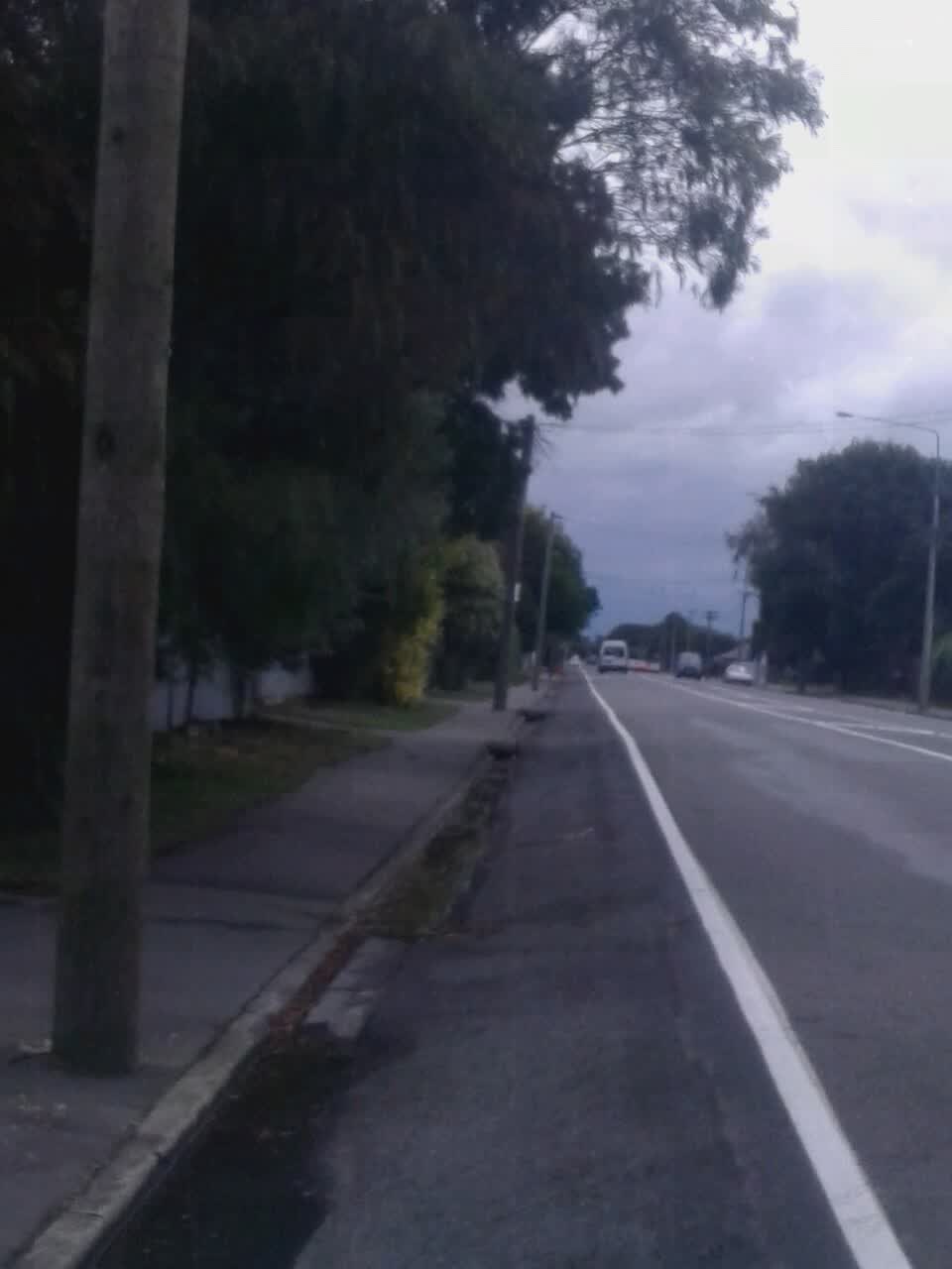 The photograph attached to this roading/streets report