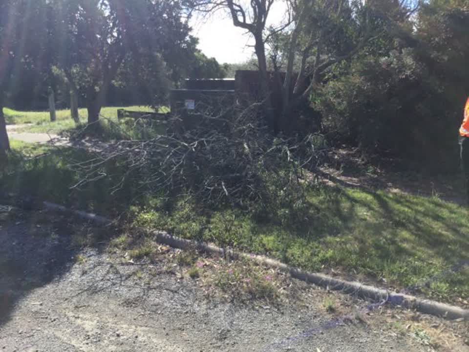 The photograph attached to this roading/streets report