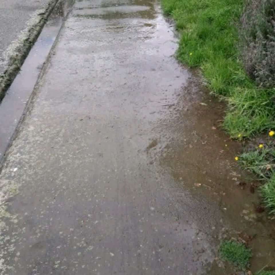The photograph attached to this wastewater/stormwater report