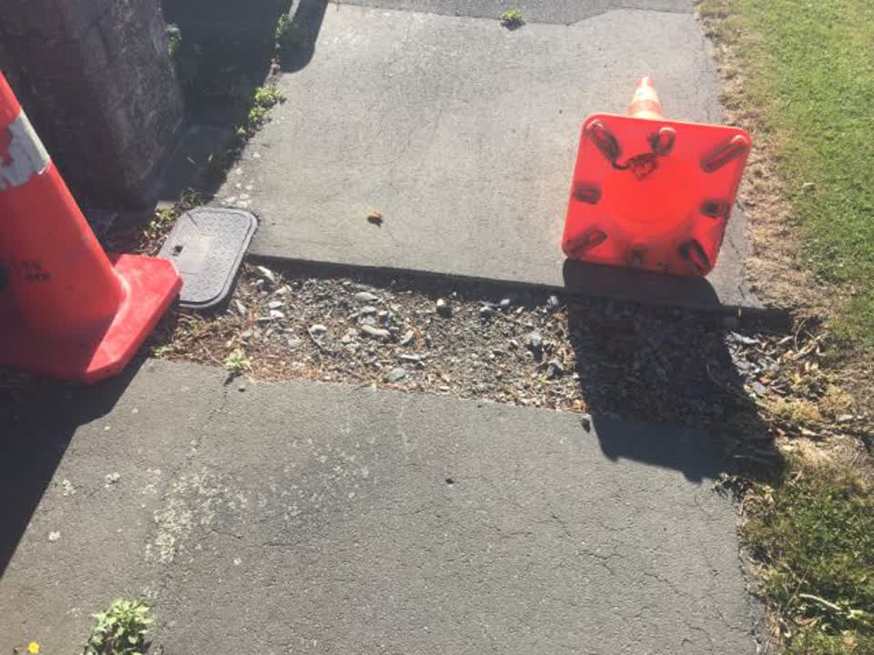 The photograph attached to this roading/streets report
