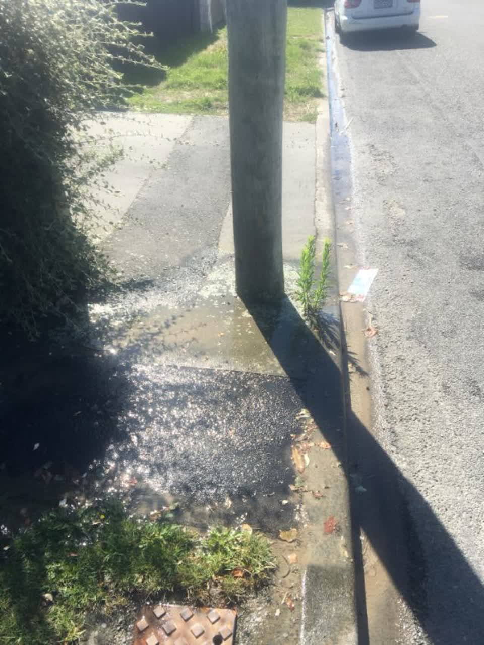 The photograph attached to this wastewater/stormwater report