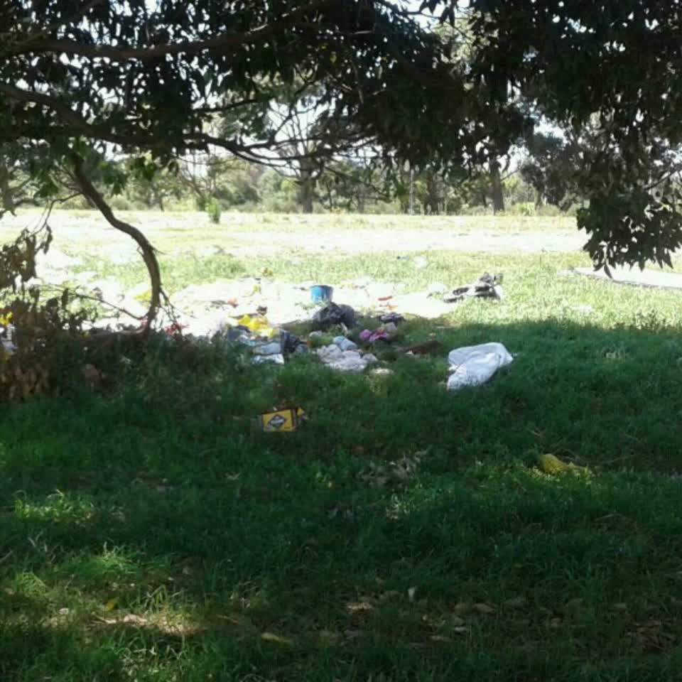 The photograph attached to this rubbish/recycling report
