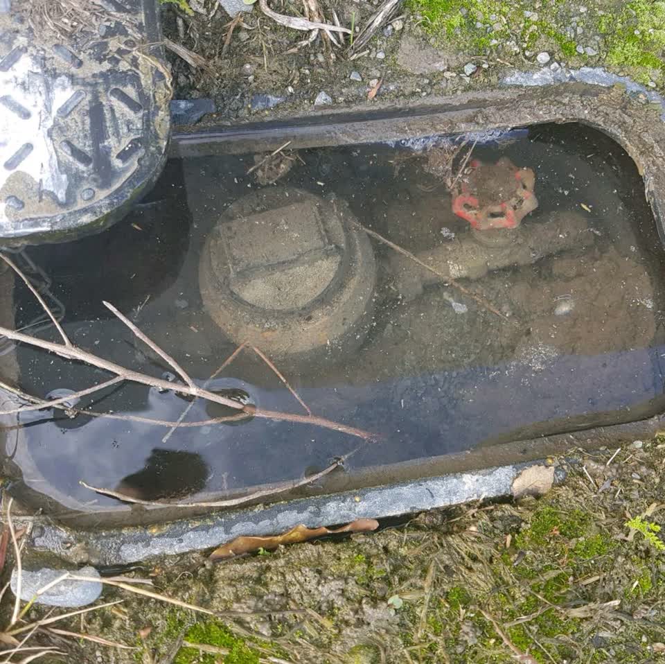 The photograph attached to this water supply report
