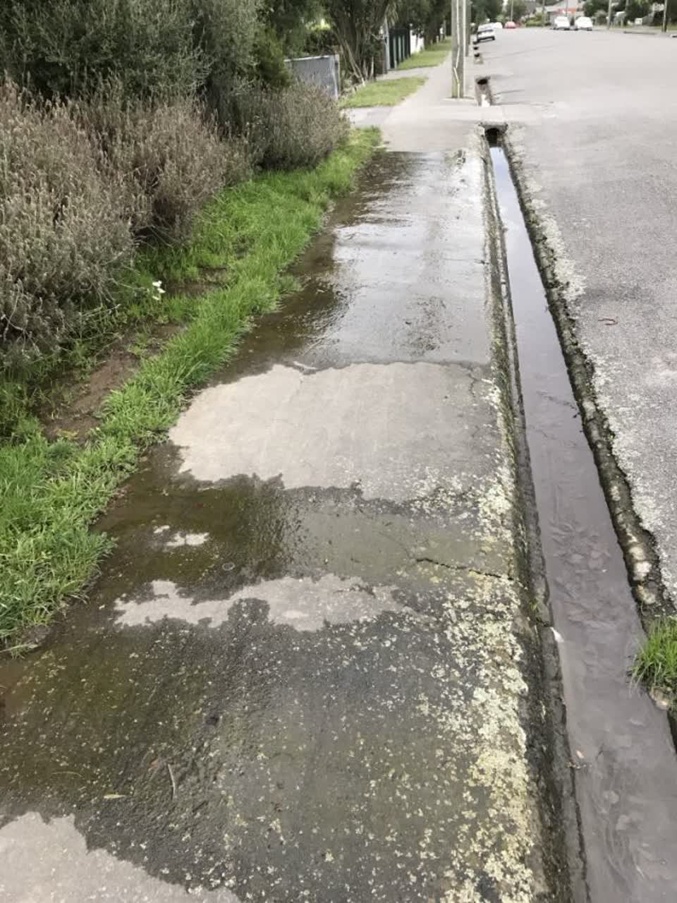 The photograph attached to this wastewater/stormwater report