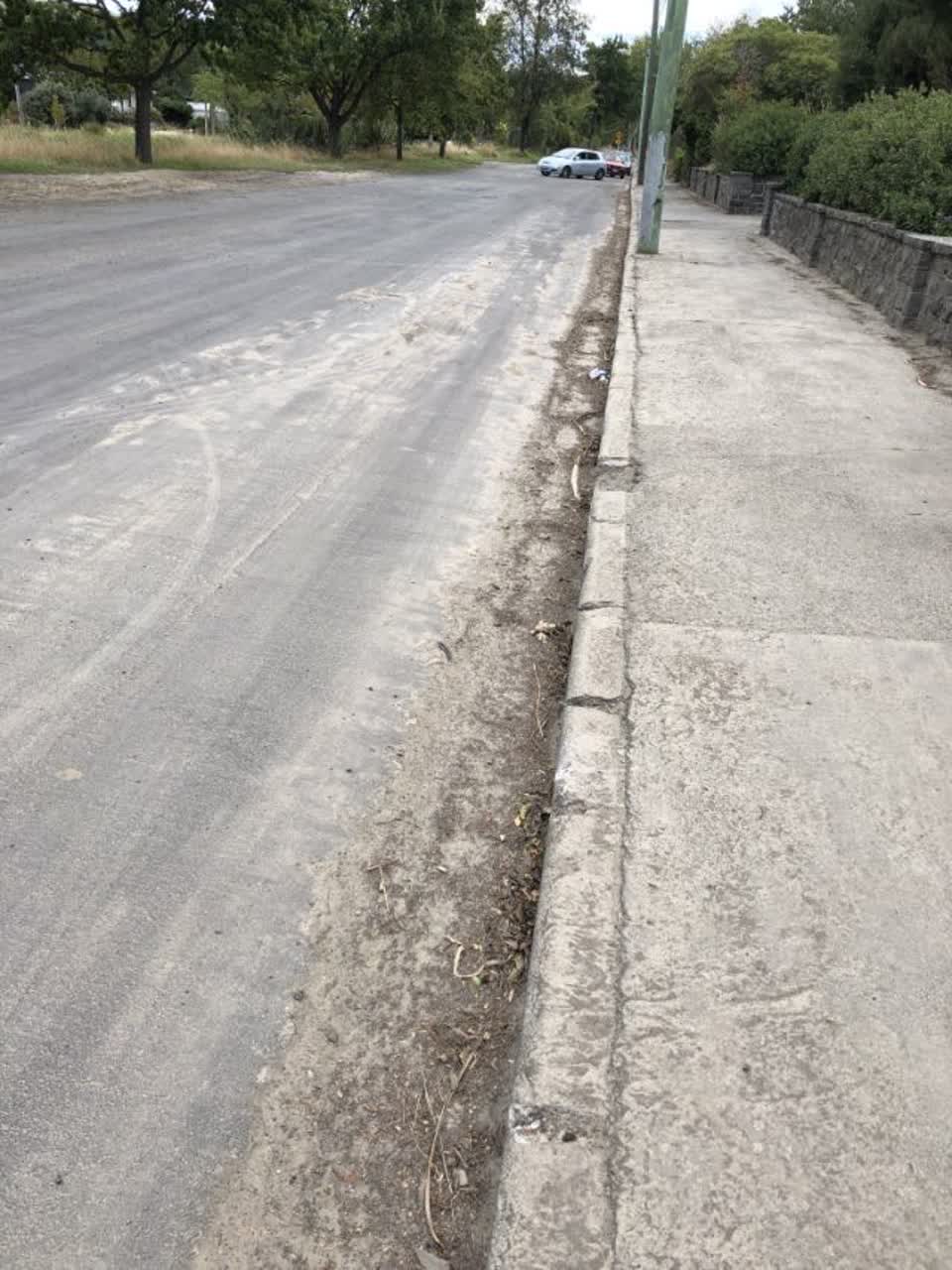 The photograph attached to this roading/streets report