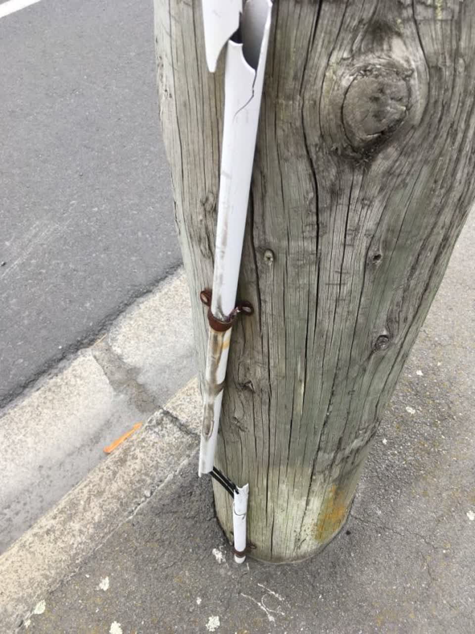 The photograph attached to this roading/streets report