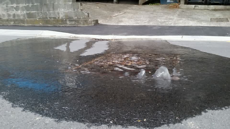 The photograph attached to this wastewater/stormwater report