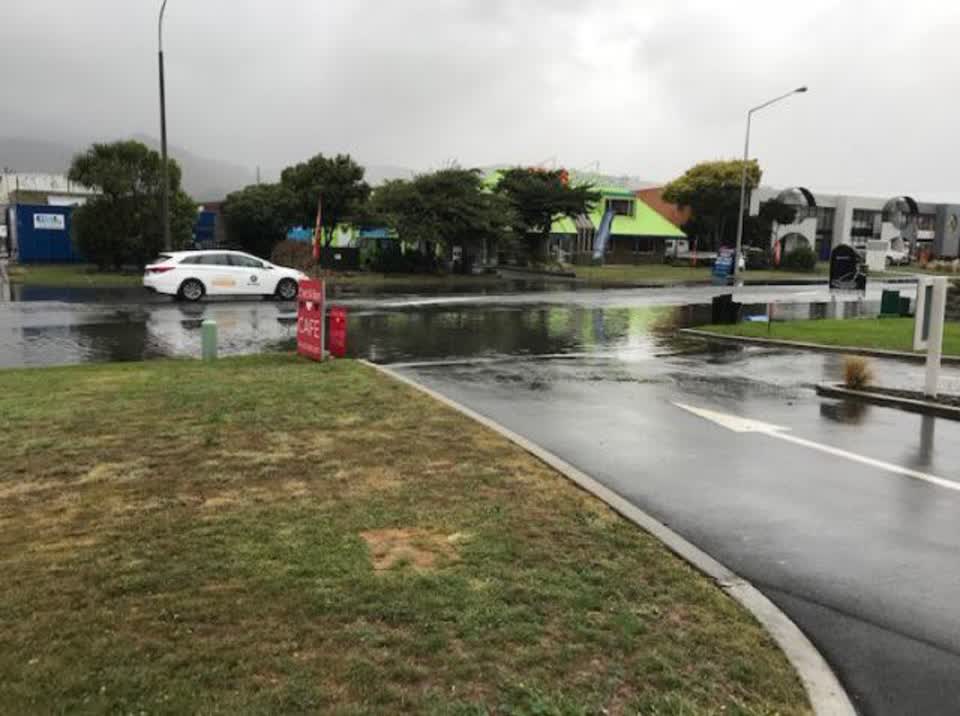 The photograph attached to this wastewater/stormwater report