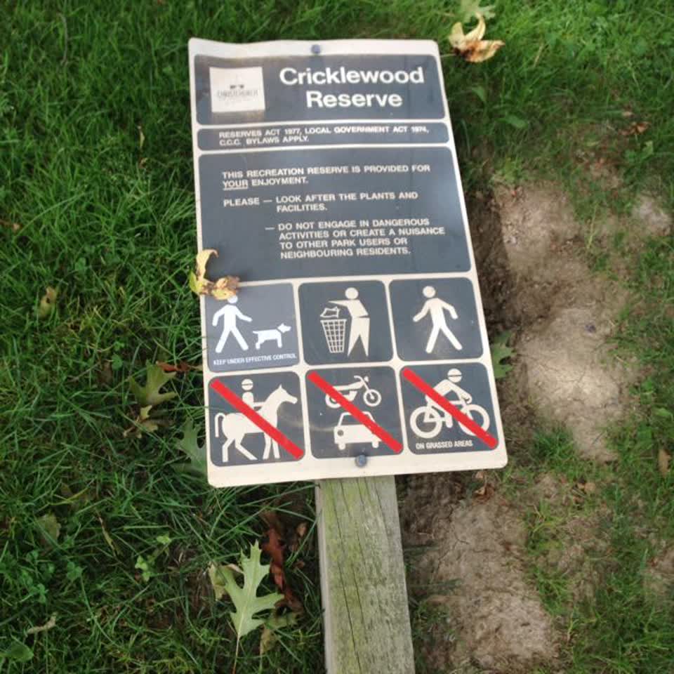 The photograph attached to this parks report