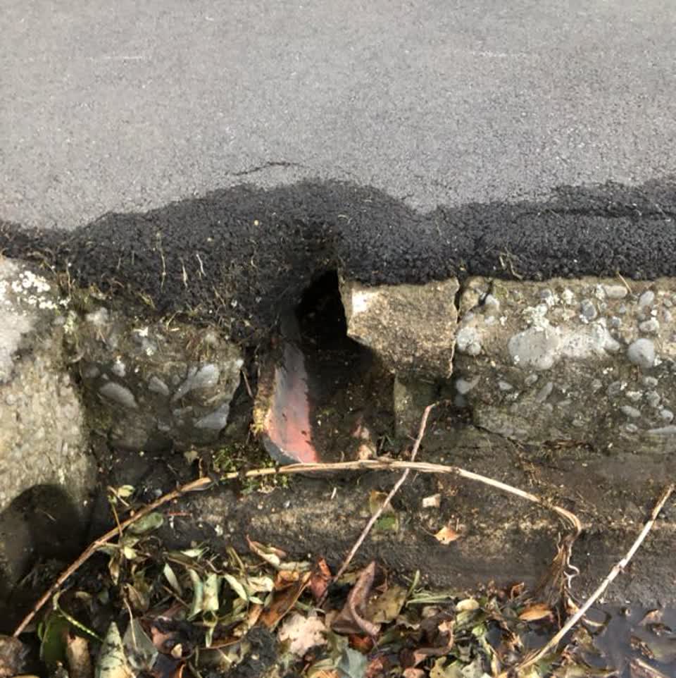 The photograph attached to this wastewater/stormwater report