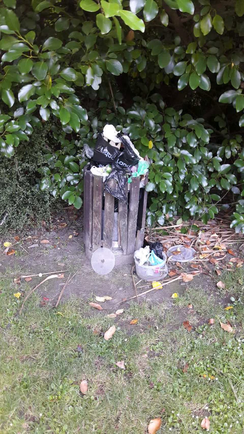 The photograph attached to this rubbish/recycling report