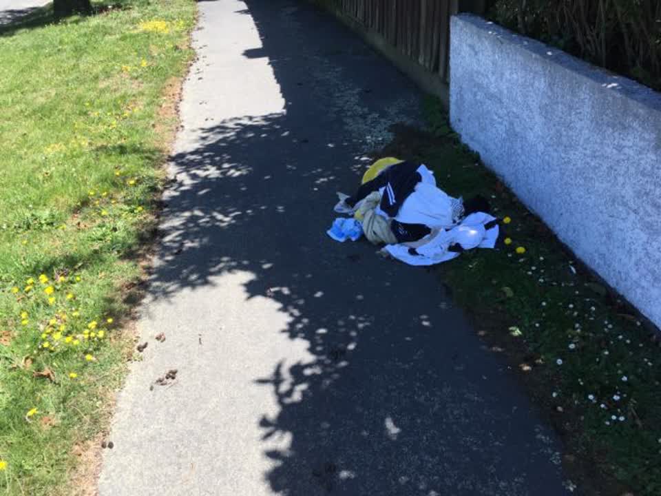 The photograph attached to this rubbish/recycling report