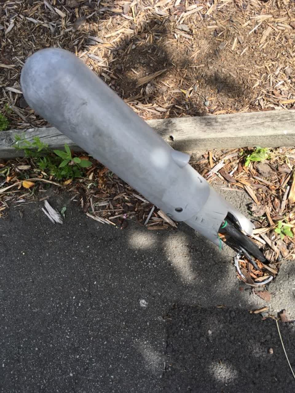 The photograph attached to this roading/streets report