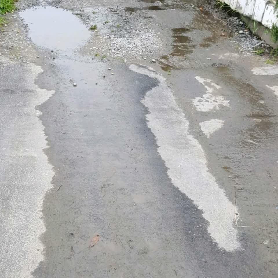 The photograph attached to this wastewater/stormwater report