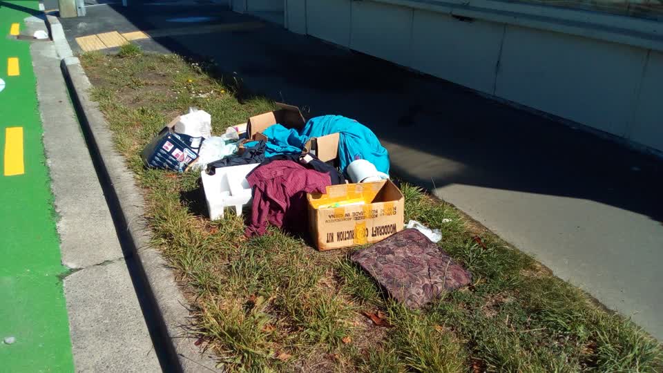 The photograph attached to this rubbish/recycling report