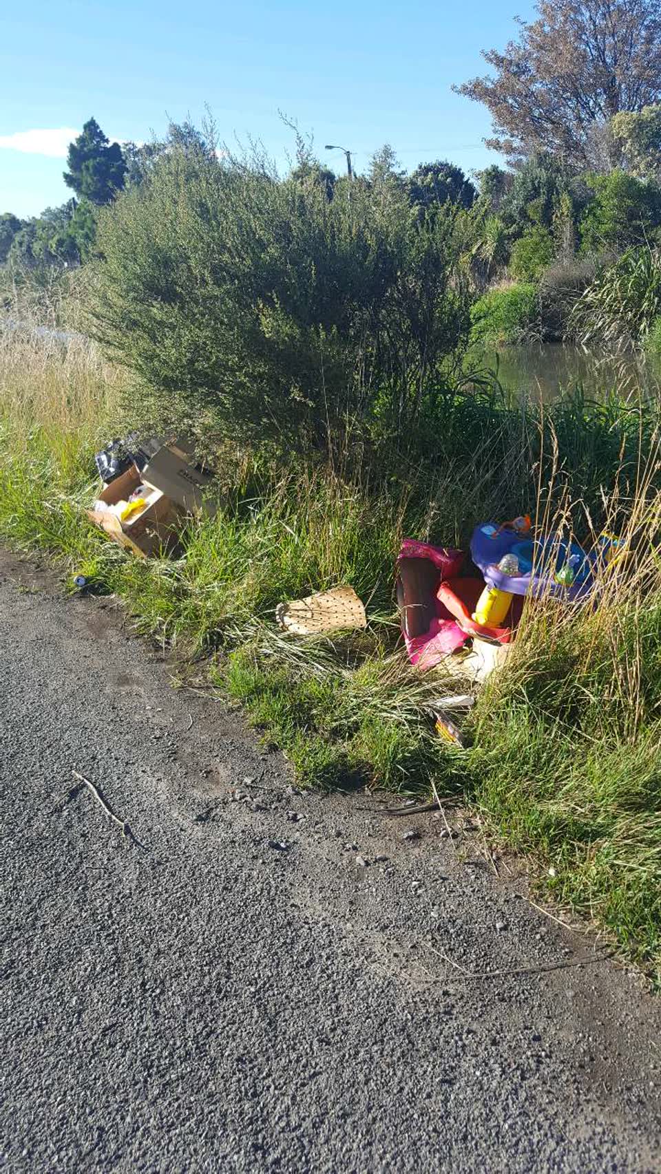 The photograph attached to this rubbish/recycling report