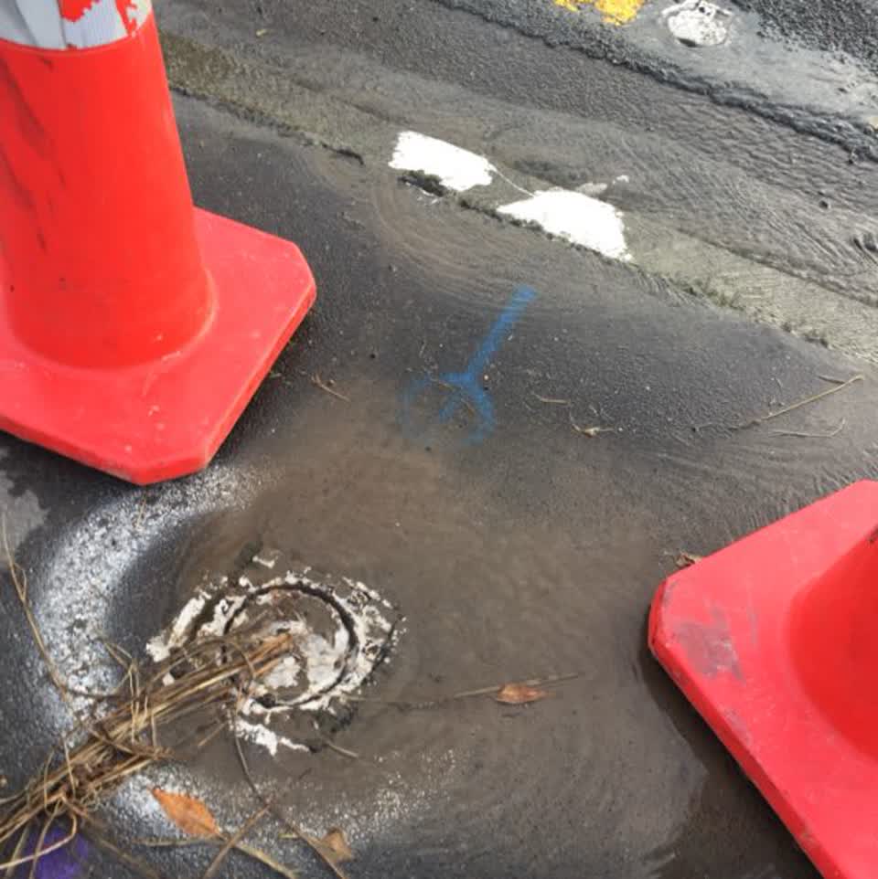 The photograph attached to this water supply report