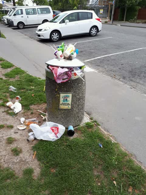 Rubbish/Recycling, a report photo