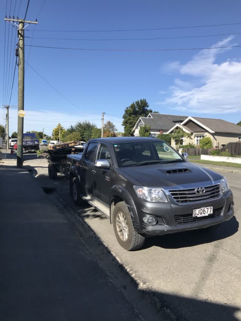 The photograph attached to this roading/streets report