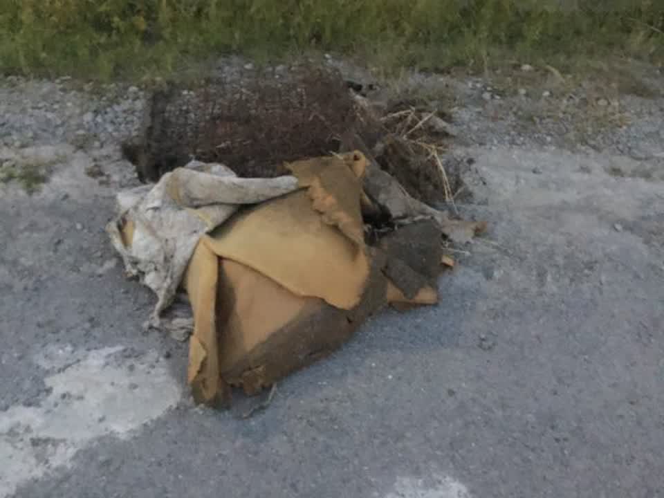 The photograph attached to this rubbish/recycling report