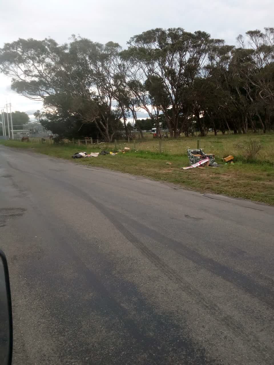 The photograph attached to this rubbish/recycling report