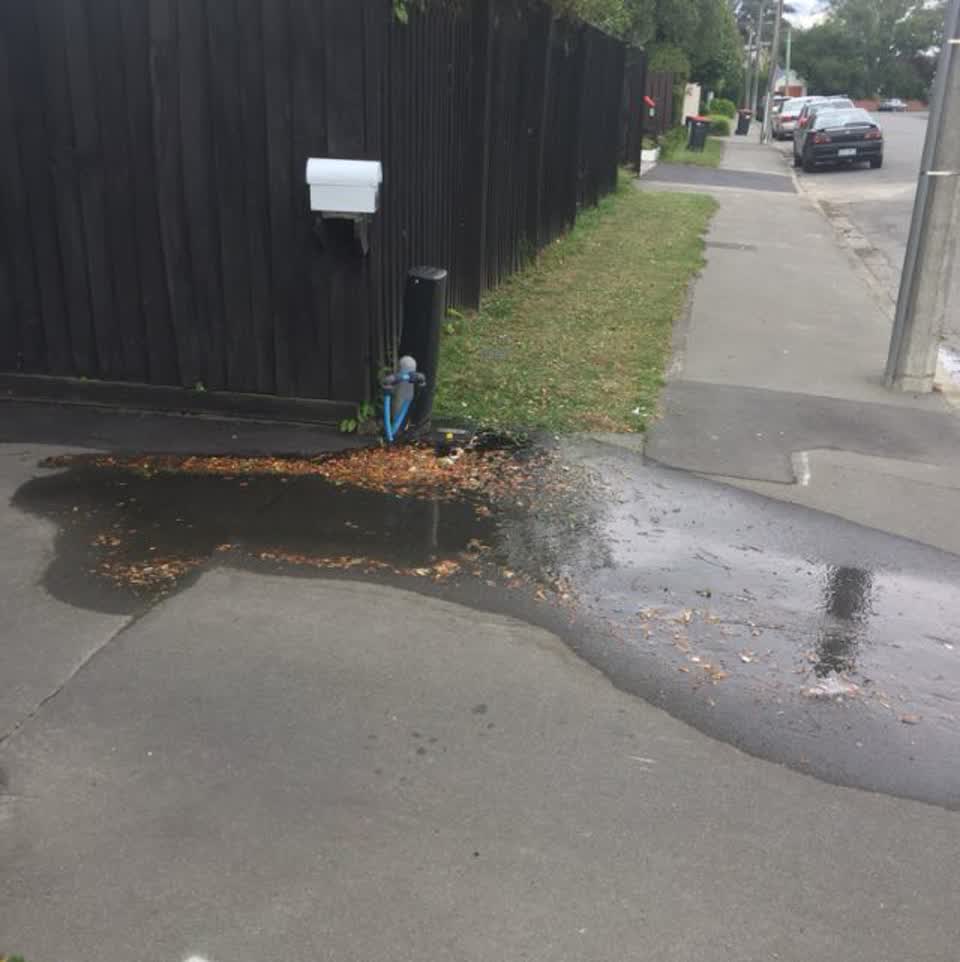The photograph attached to this water supply report