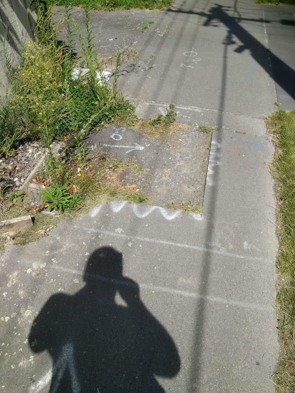 The photograph attached to this roading/streets report