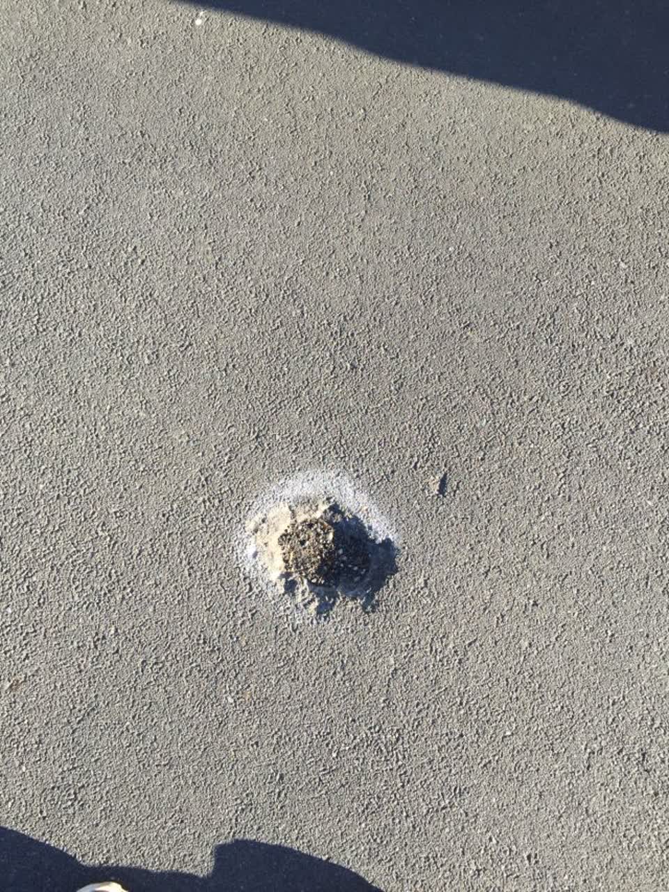 The photograph attached to this roading/streets report