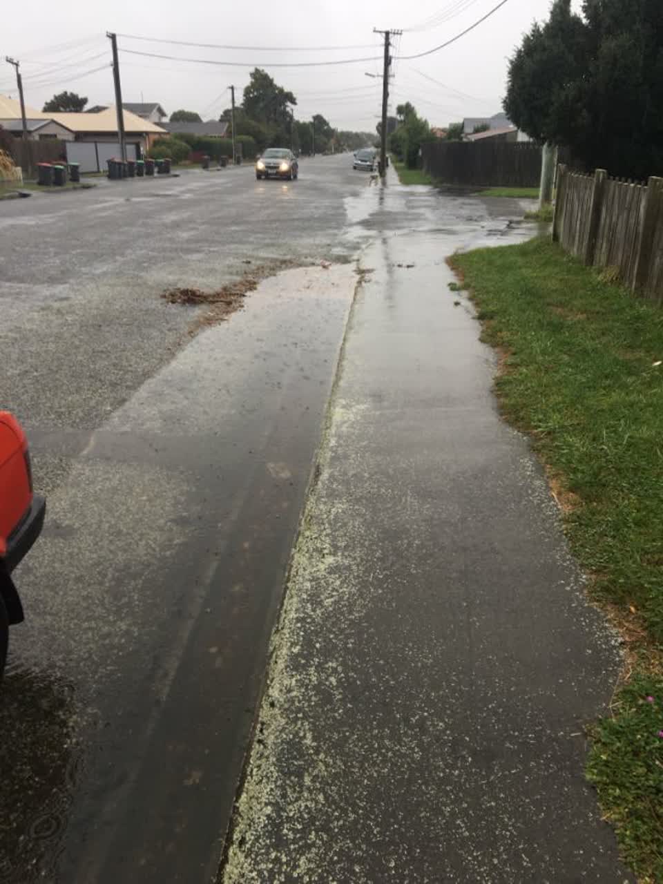 The photograph attached to this wastewater/stormwater report