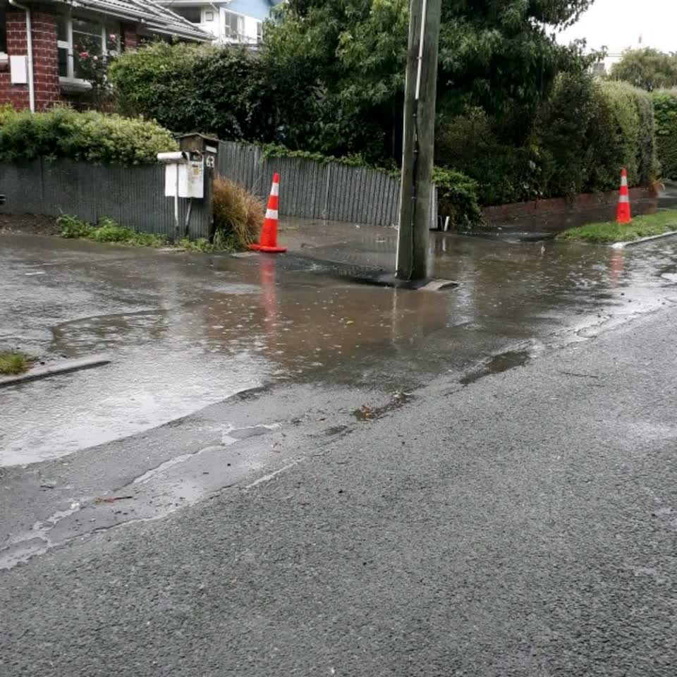 The photograph attached to this flooding report