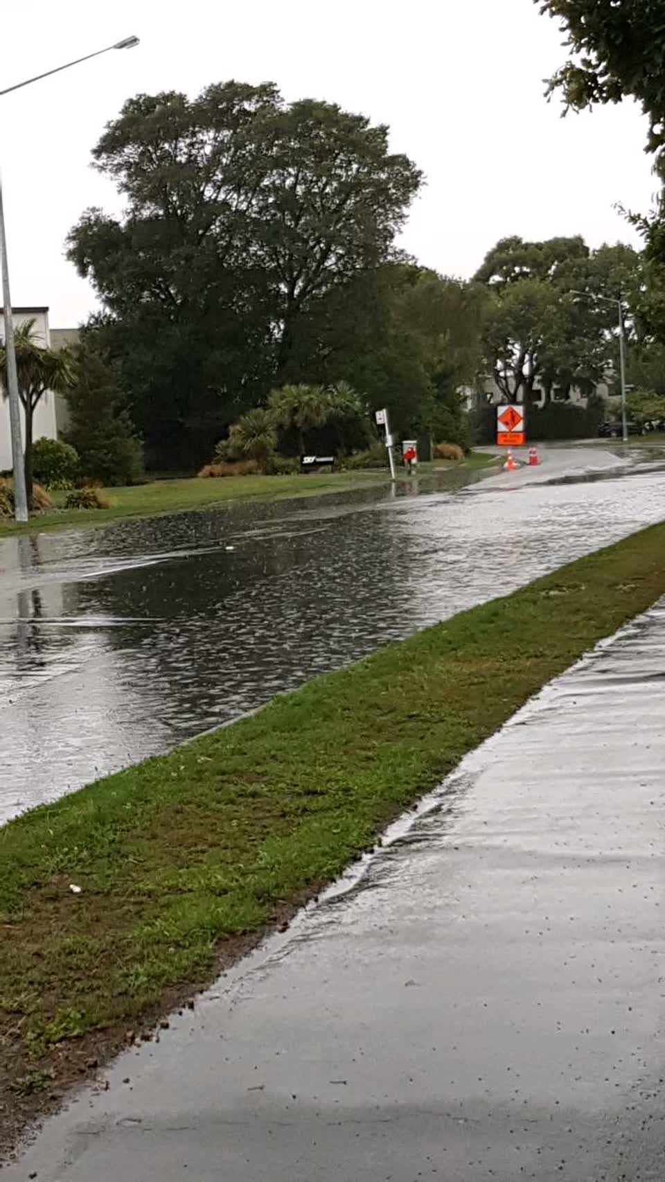 The photograph attached to this flooding report
