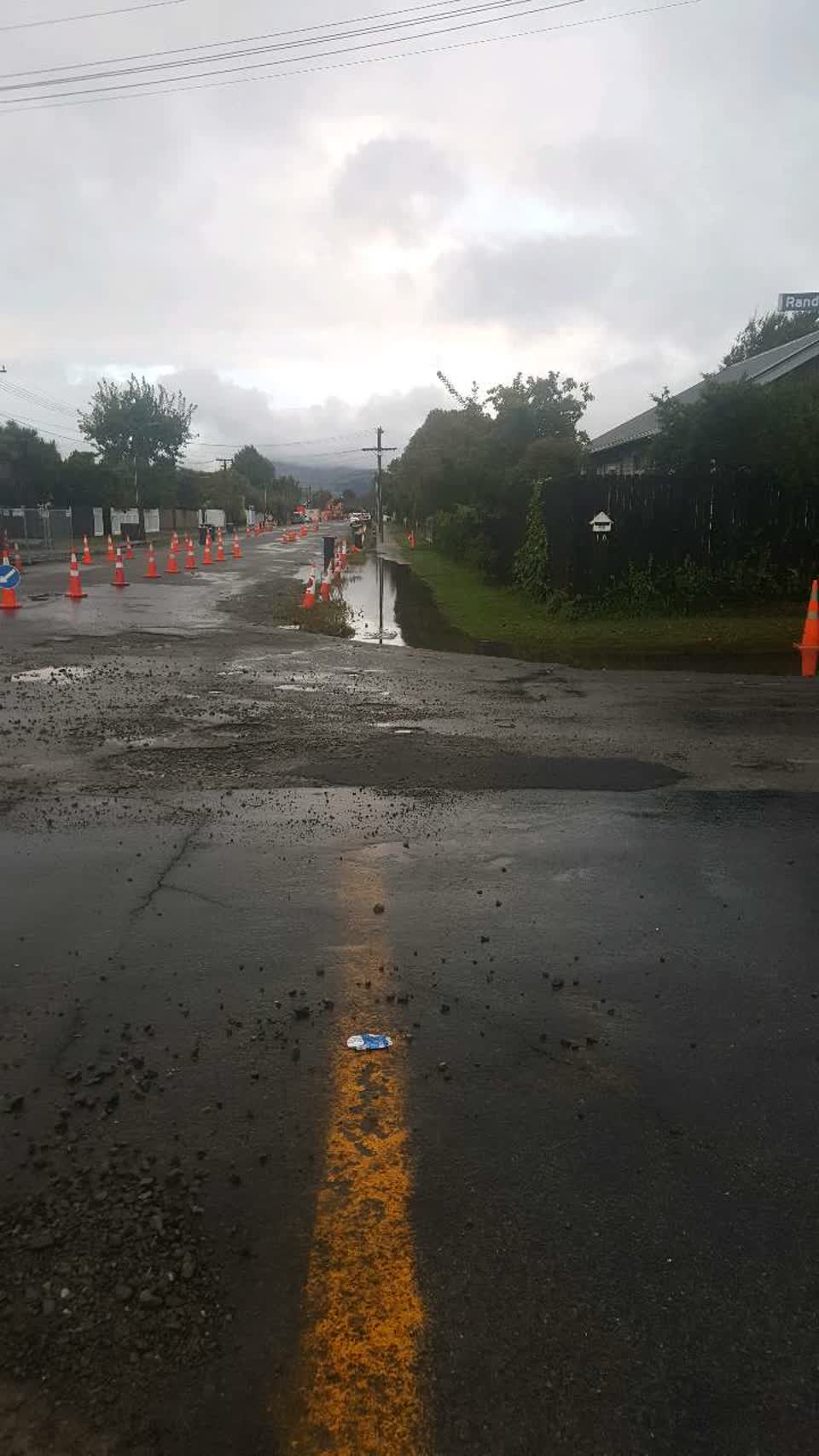 The photograph attached to this flooding report