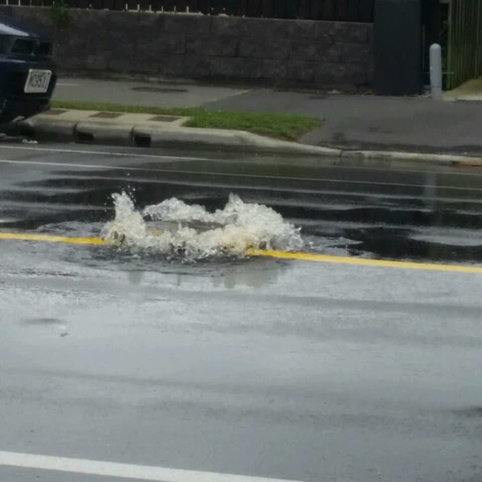The photograph attached to this wastewater/stormwater report