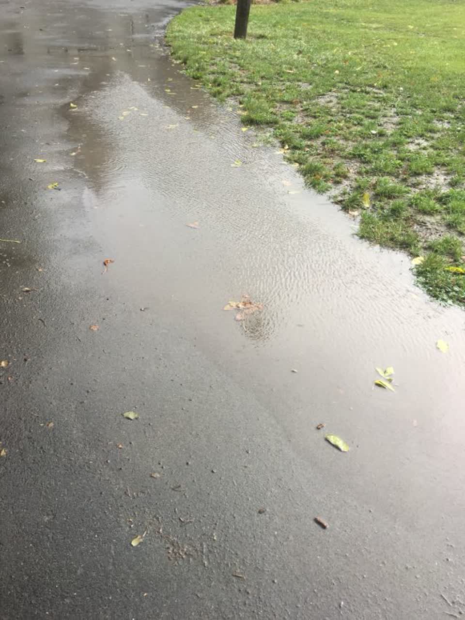 The photograph attached to this flooding report