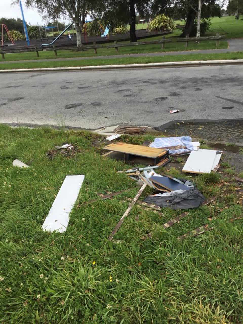 The photograph attached to this rubbish/recycling report