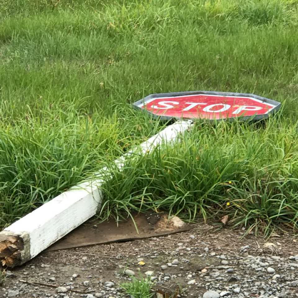 The photograph attached to this roading/streets report