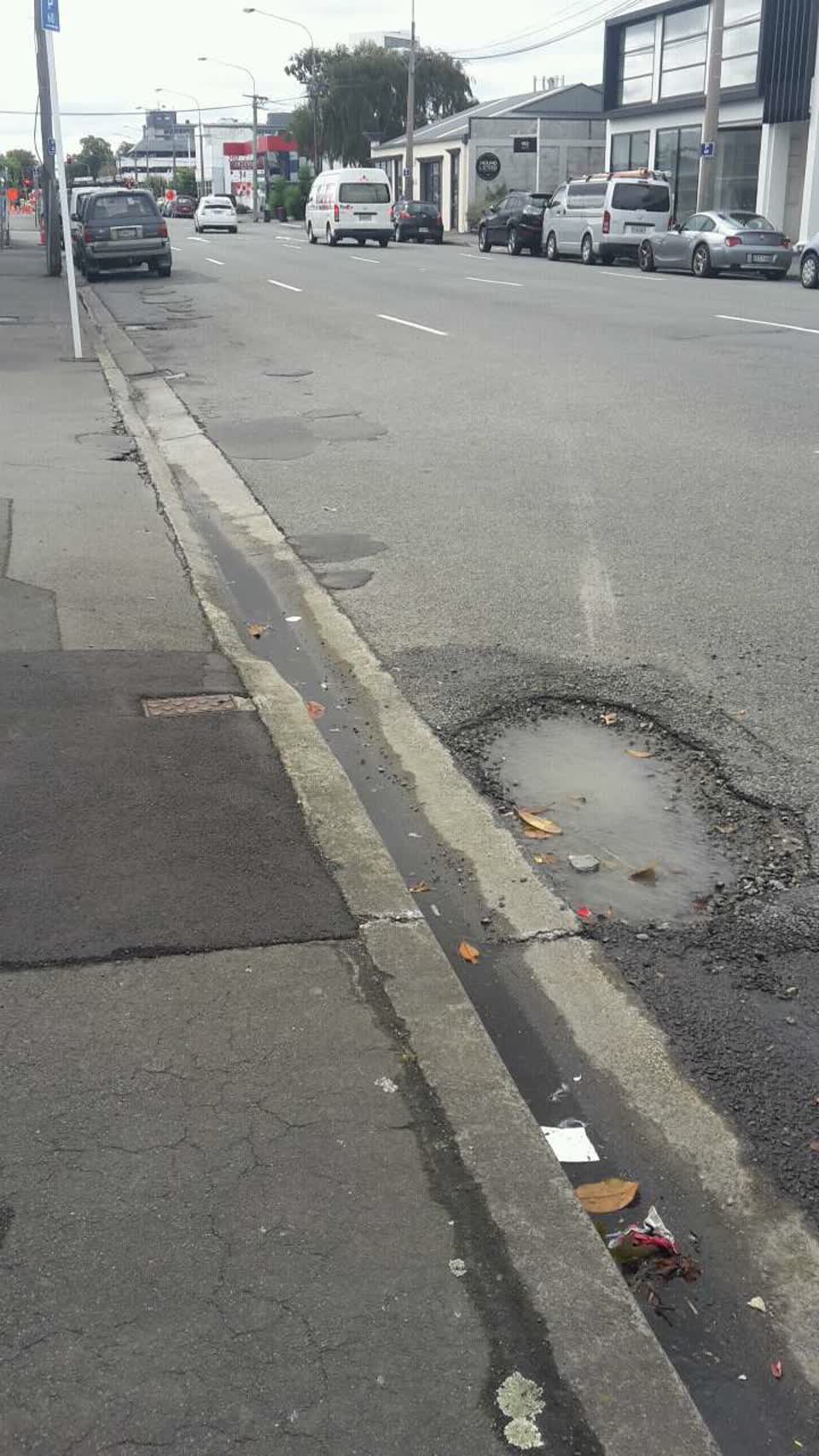 The photograph attached to this roading/streets report
