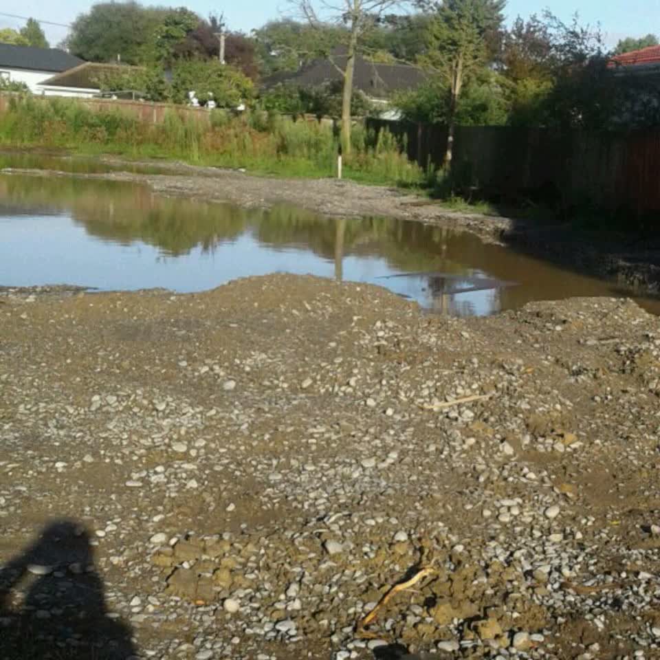 The photograph attached to this flooding report