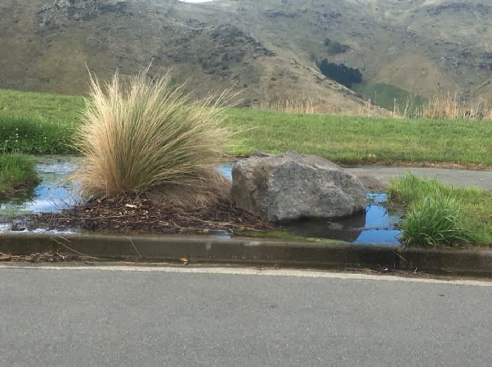 The photograph attached to this flooding report