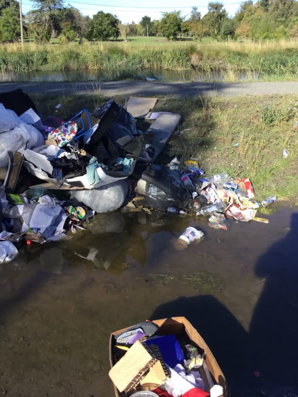 The photograph attached to this rubbish/recycling report