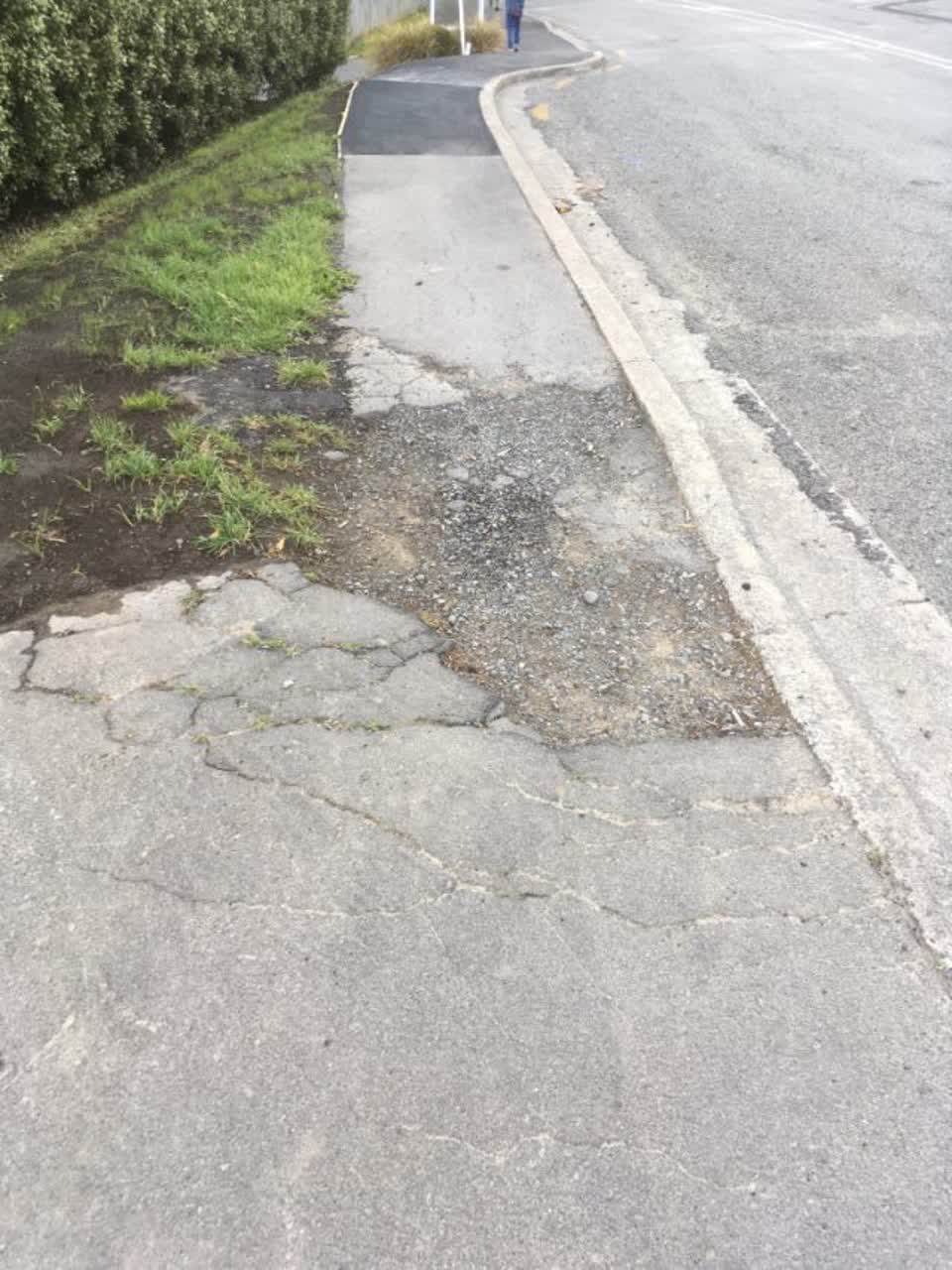 The photograph attached to this roading/streets report
