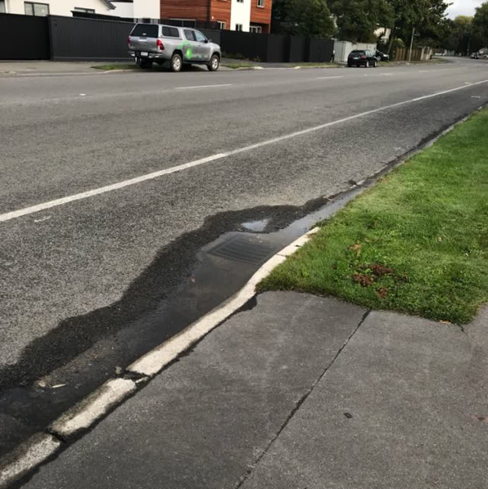 The photograph attached to this wastewater/stormwater report