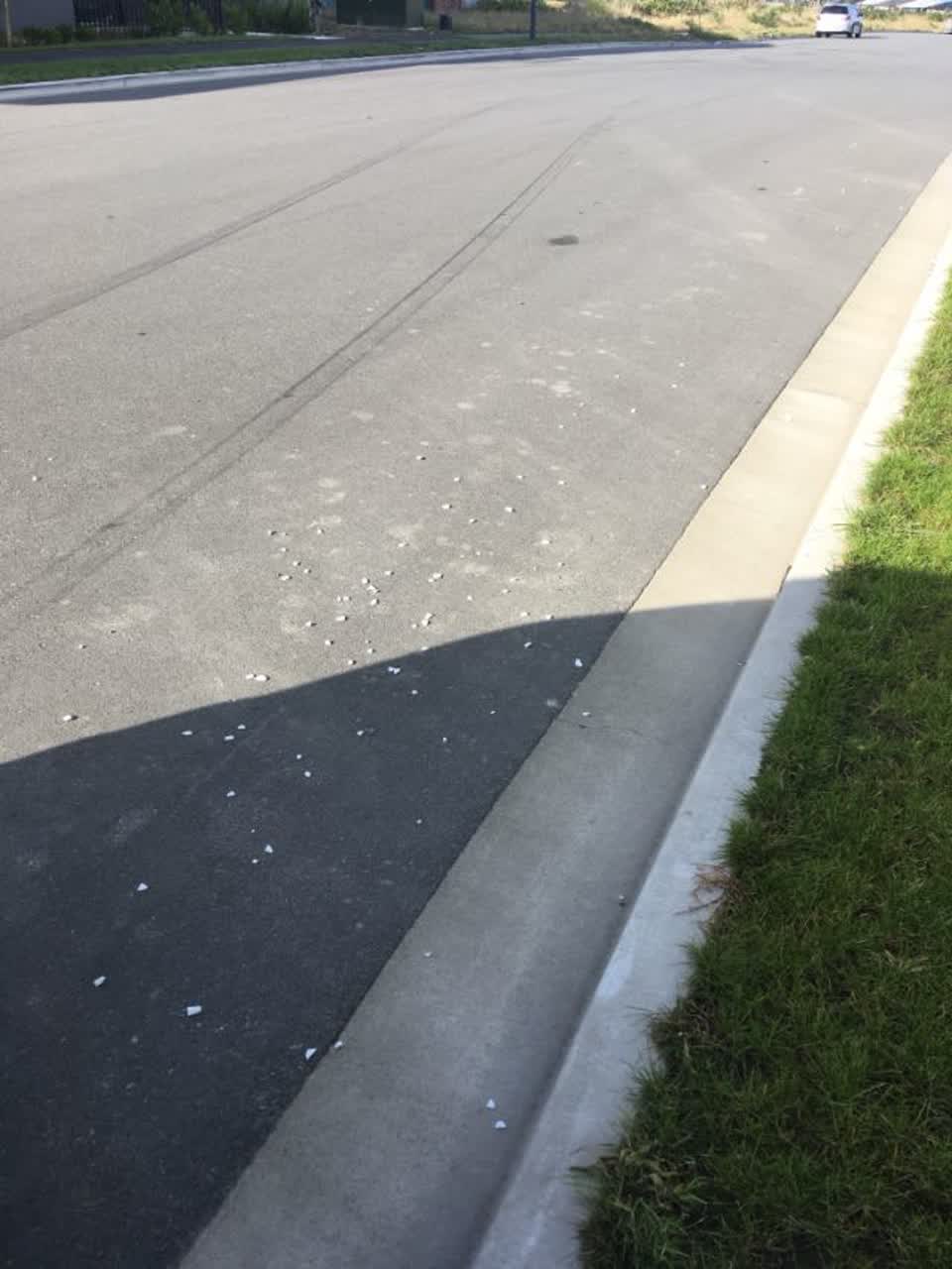 The photograph attached to this roading/streets report