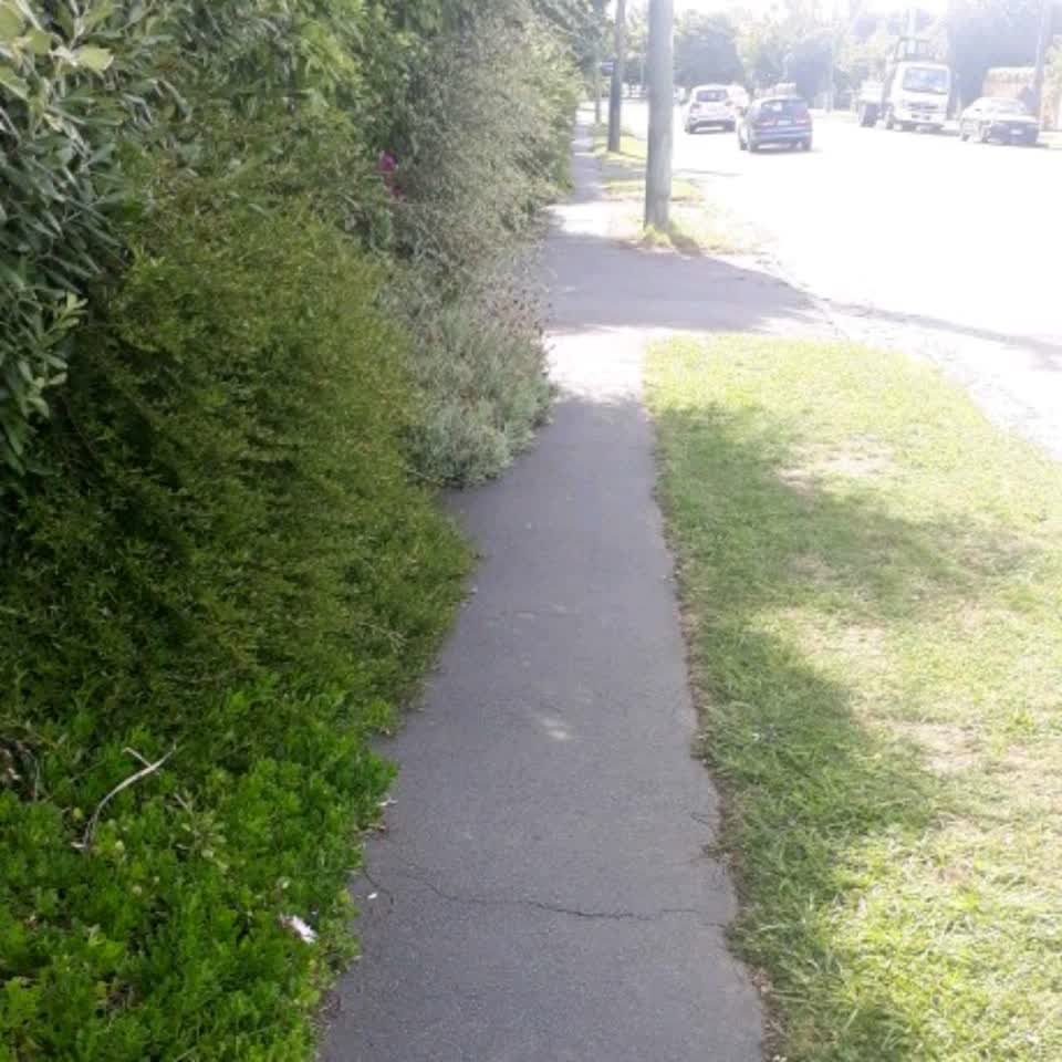 The photograph attached to this roading/streets report