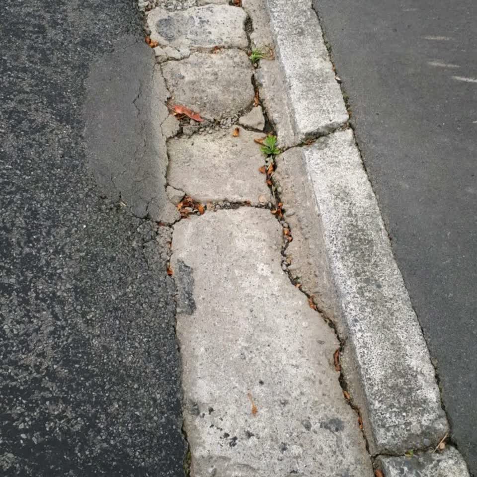 The photograph attached to this roading/streets report