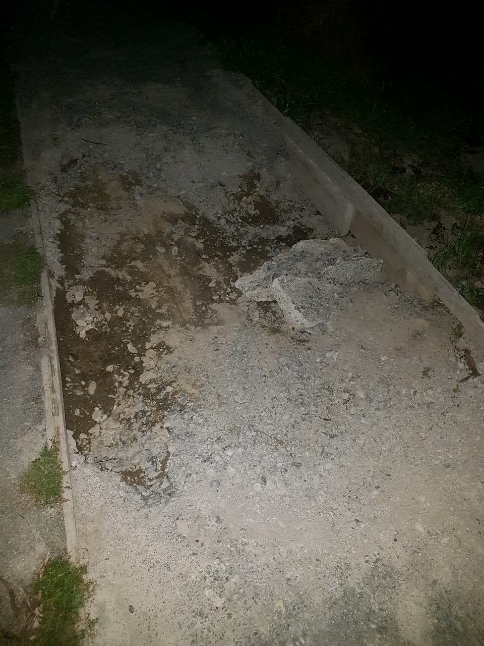 The photograph attached to this wastewater/stormwater report