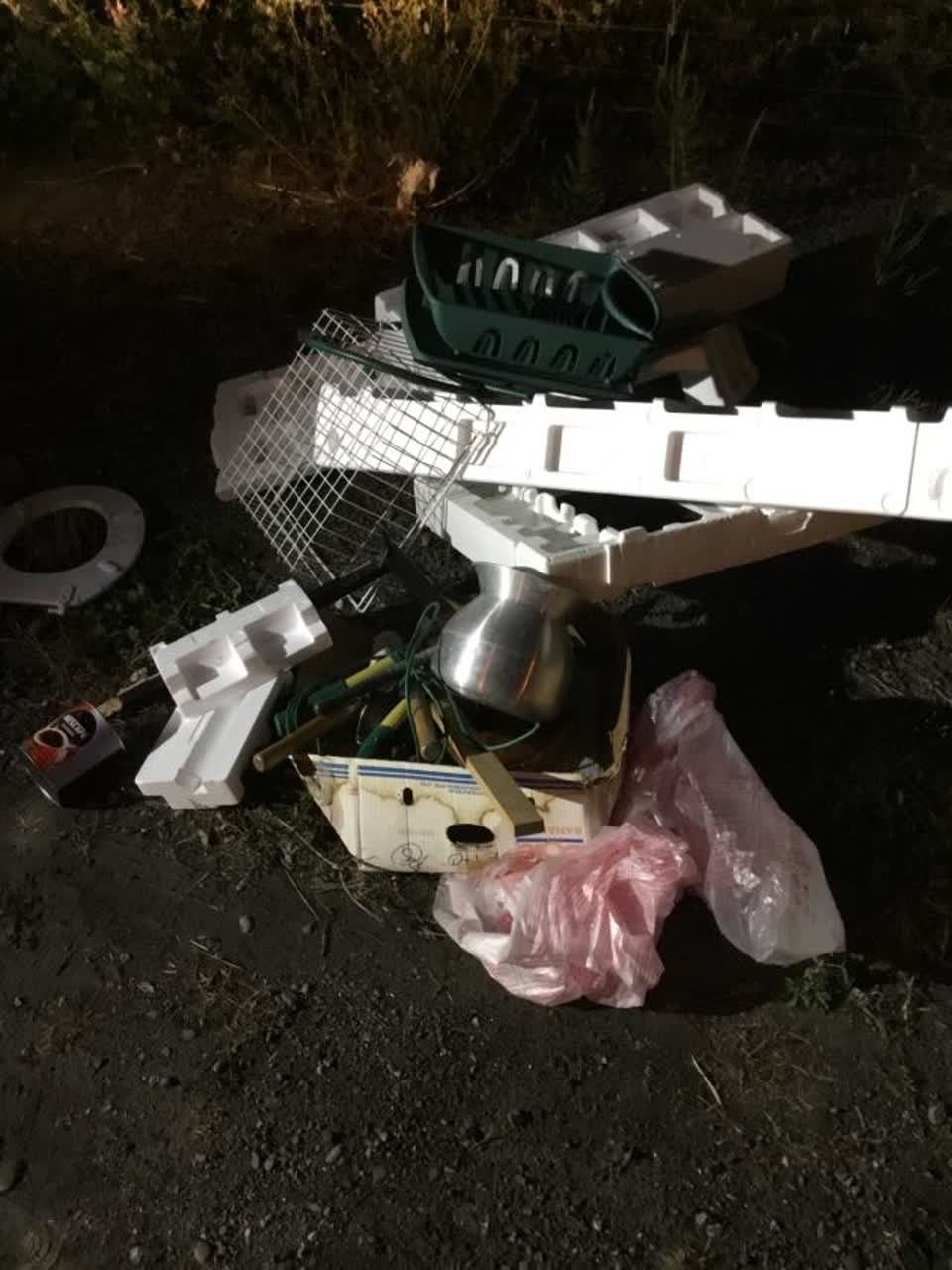 The photograph attached to this rubbish/recycling report