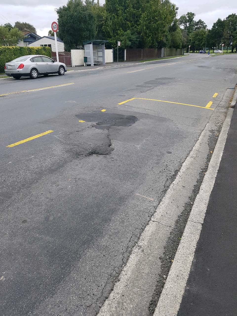 The photograph attached to this roading/streets report
