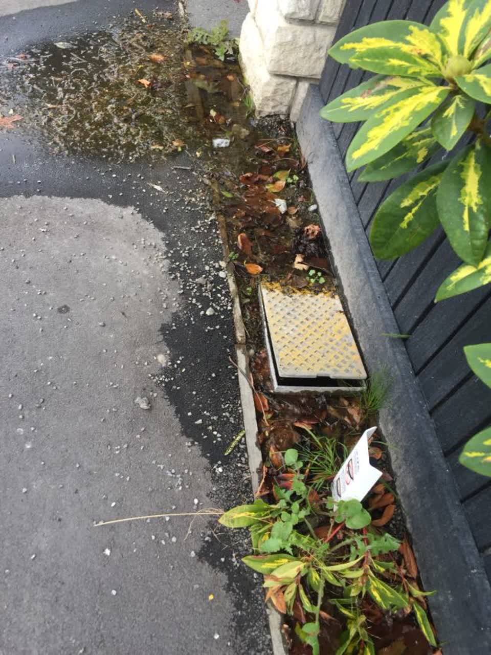 The photograph attached to this wastewater/stormwater report